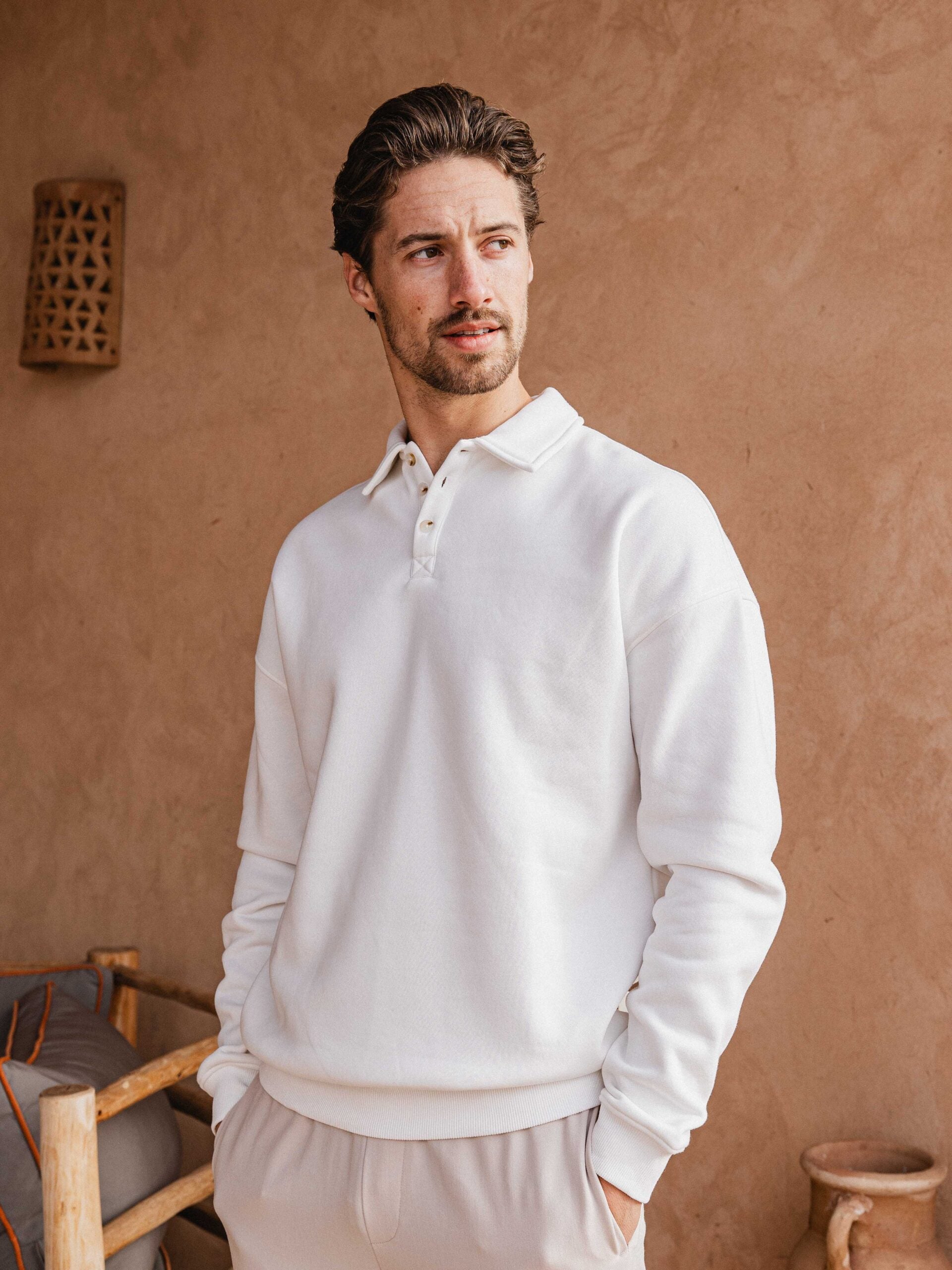 White Polo Sweater