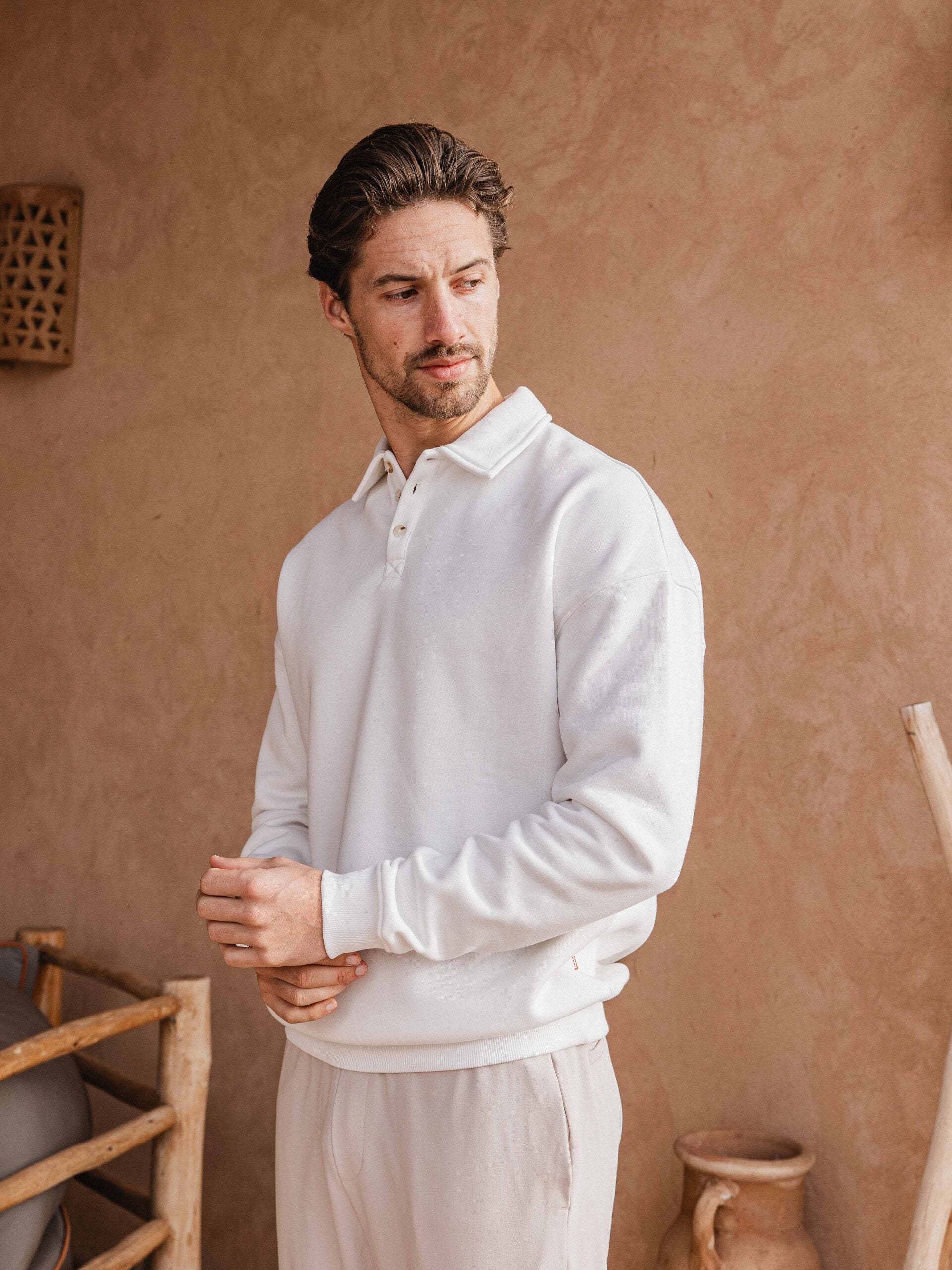 White Polo Sweater