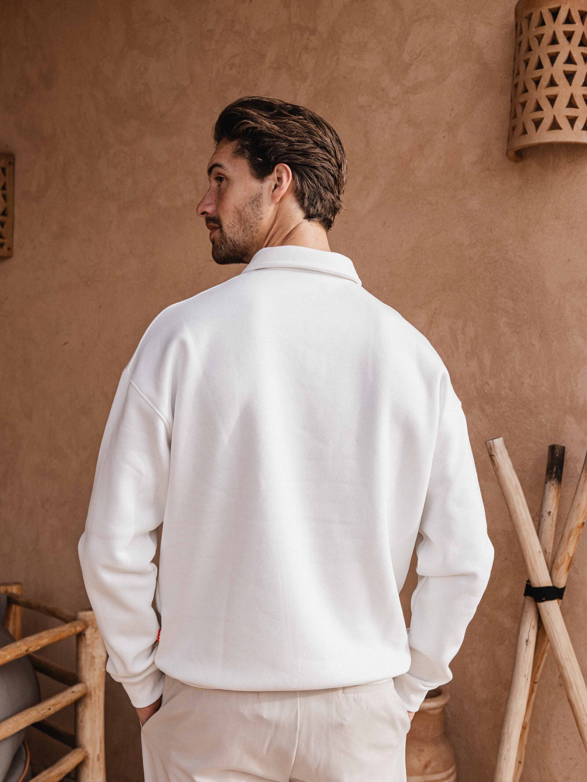 White Polo Sweater