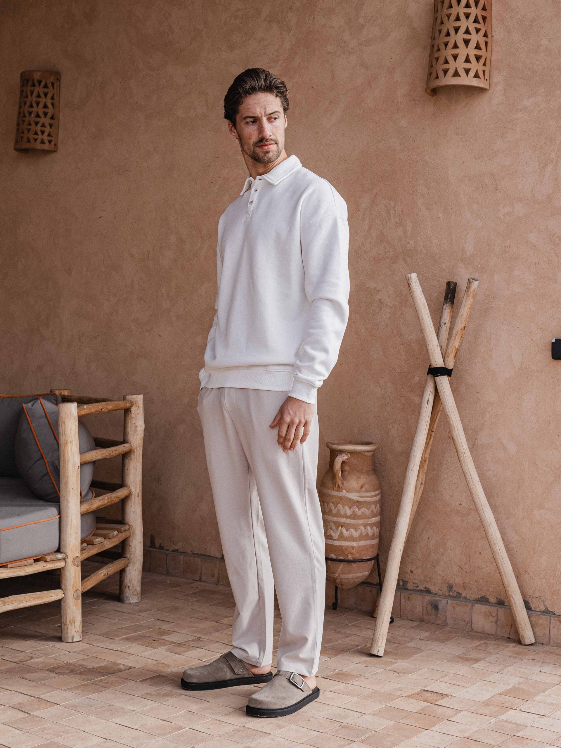White Polo Sweater