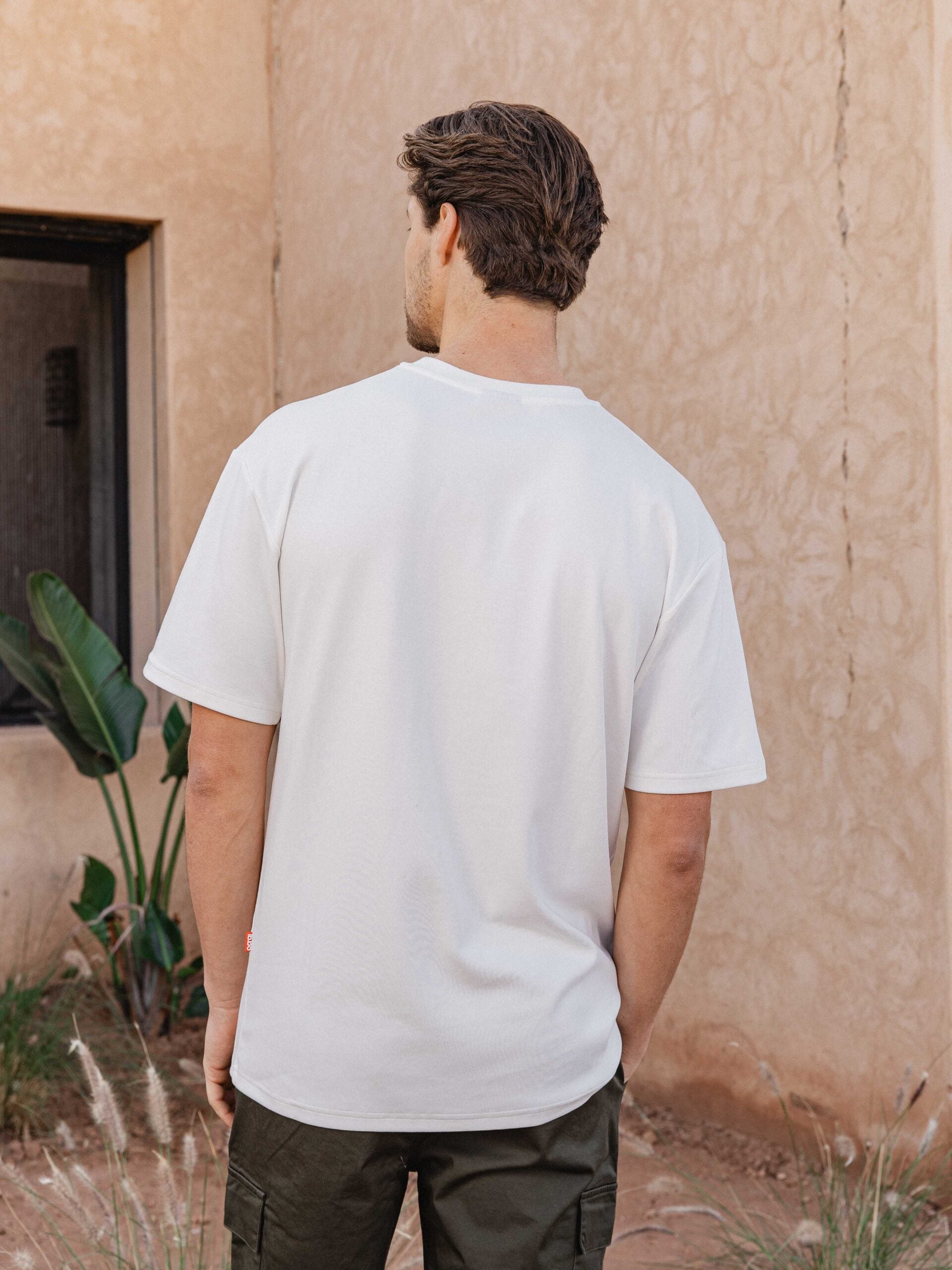 White Creative Oversized T-shirt Sample