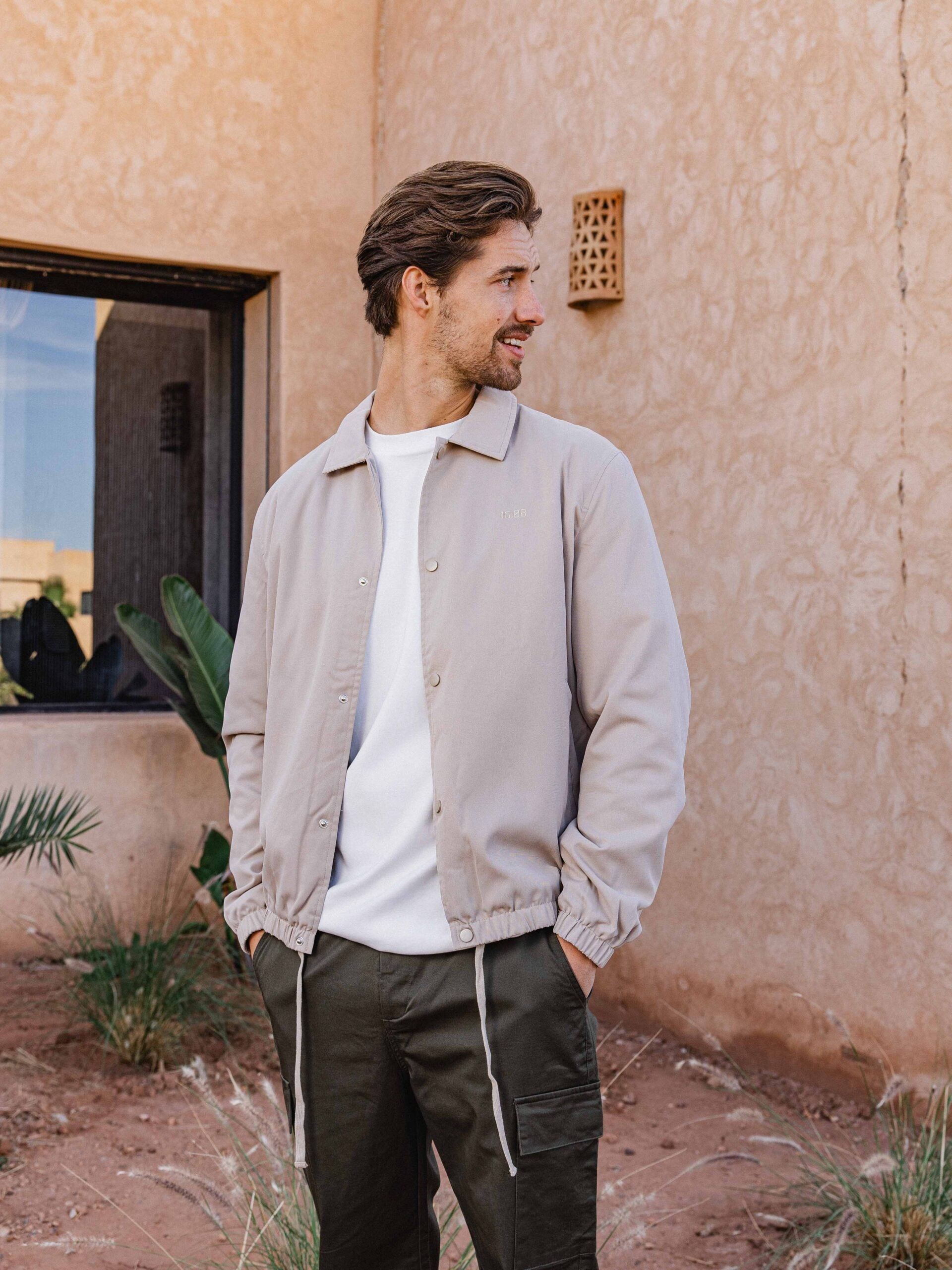 Cream Coach Jacket