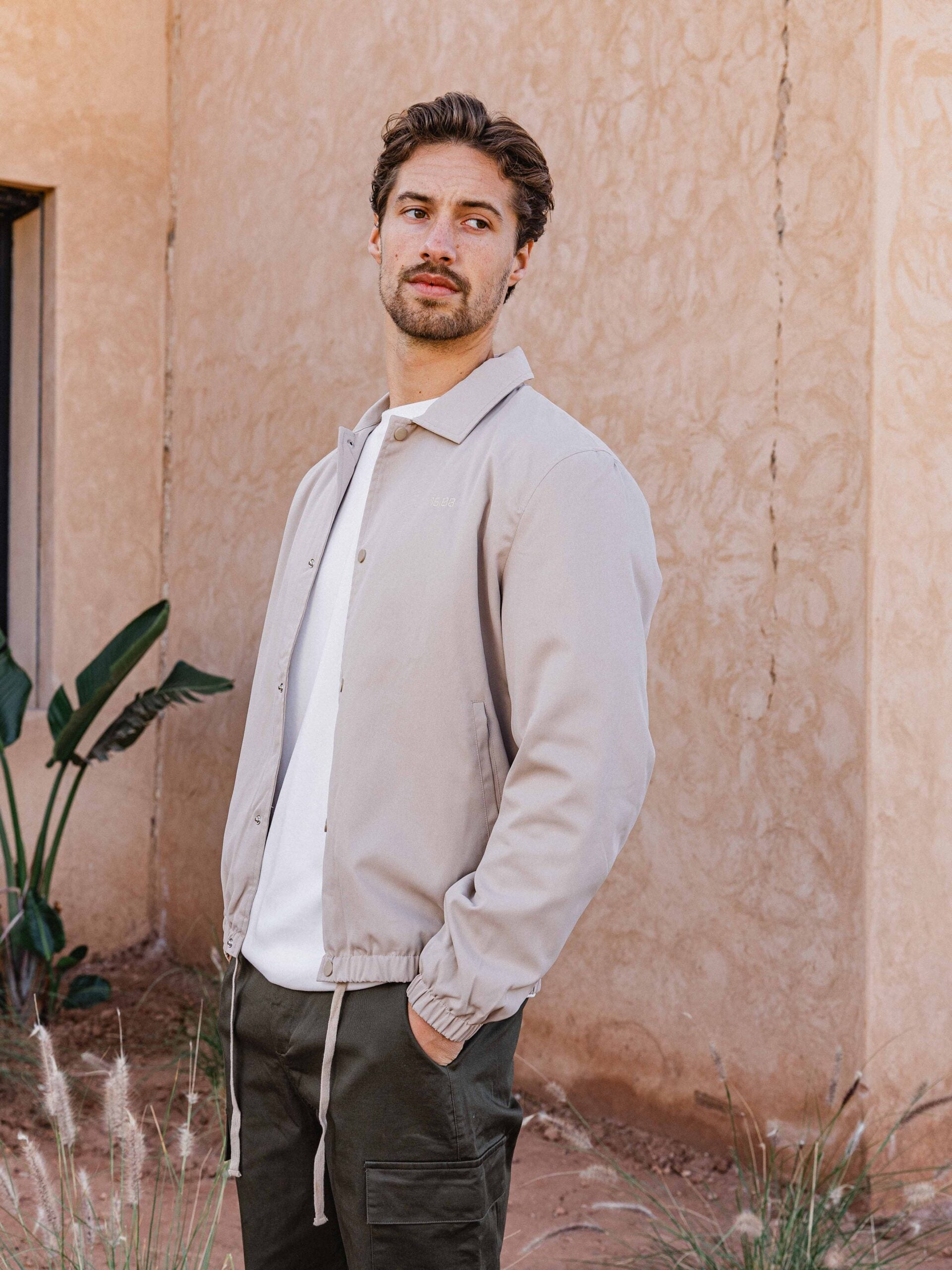 Cream Coach Jacket
