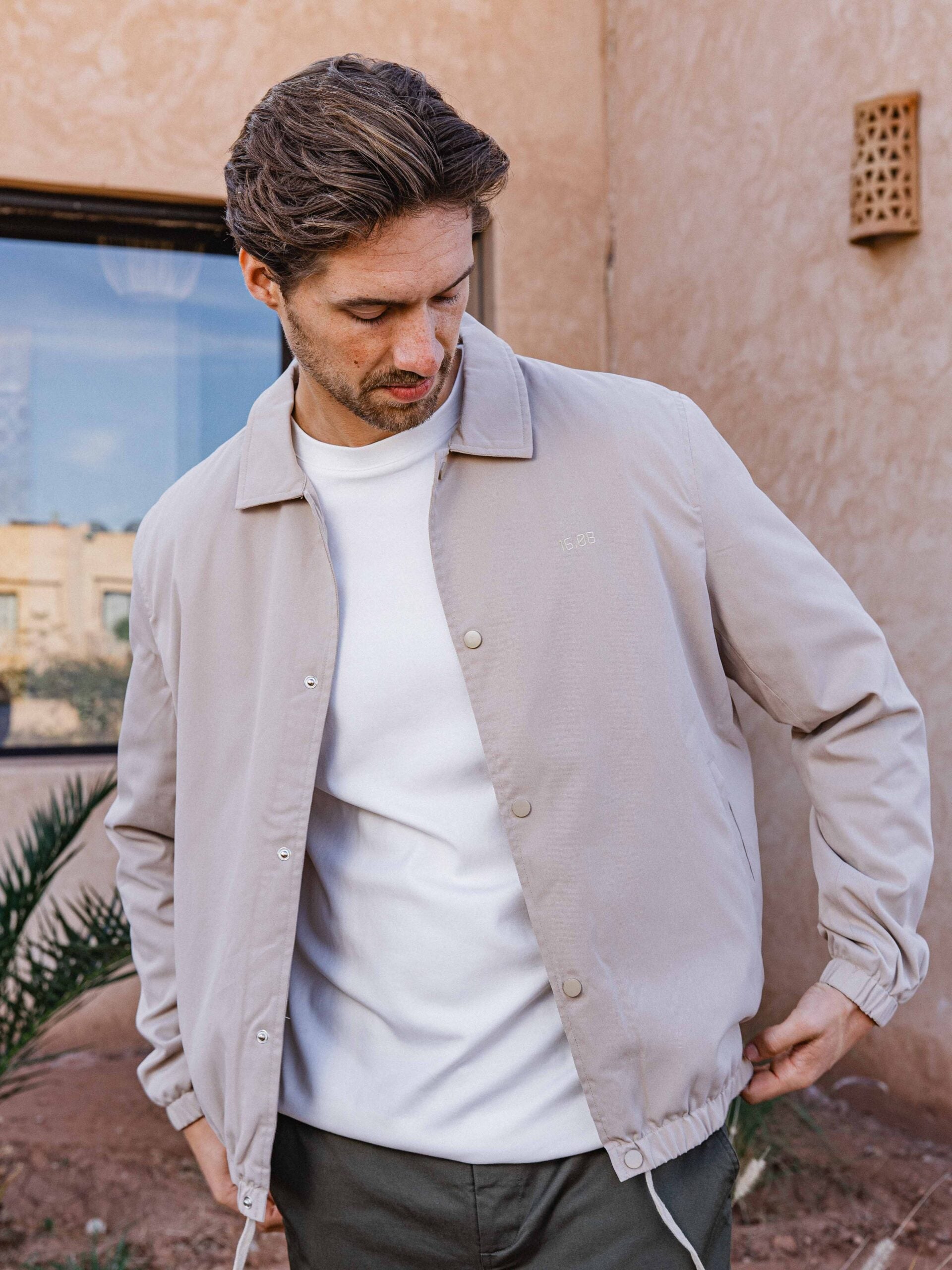 Cream Coach Jacket