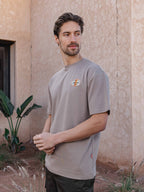 Light Brown Club Patch T-shirt