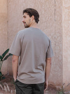 Light Brown Club Patch T-shirt