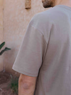 Light Brown Club Patch T-shirt