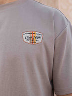 Light Brown Club Patch T-shirt