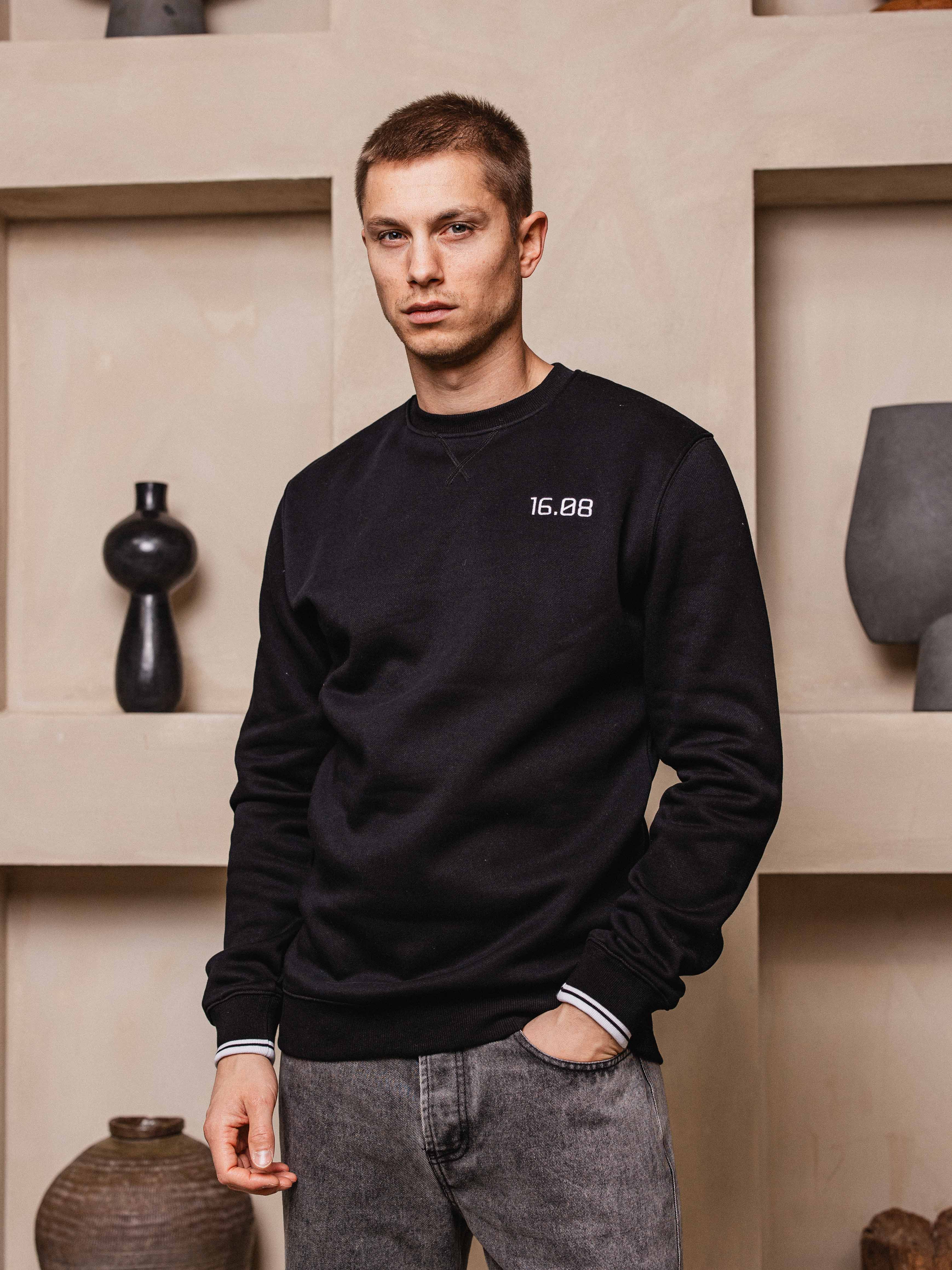 Black Logo Sweater Sample