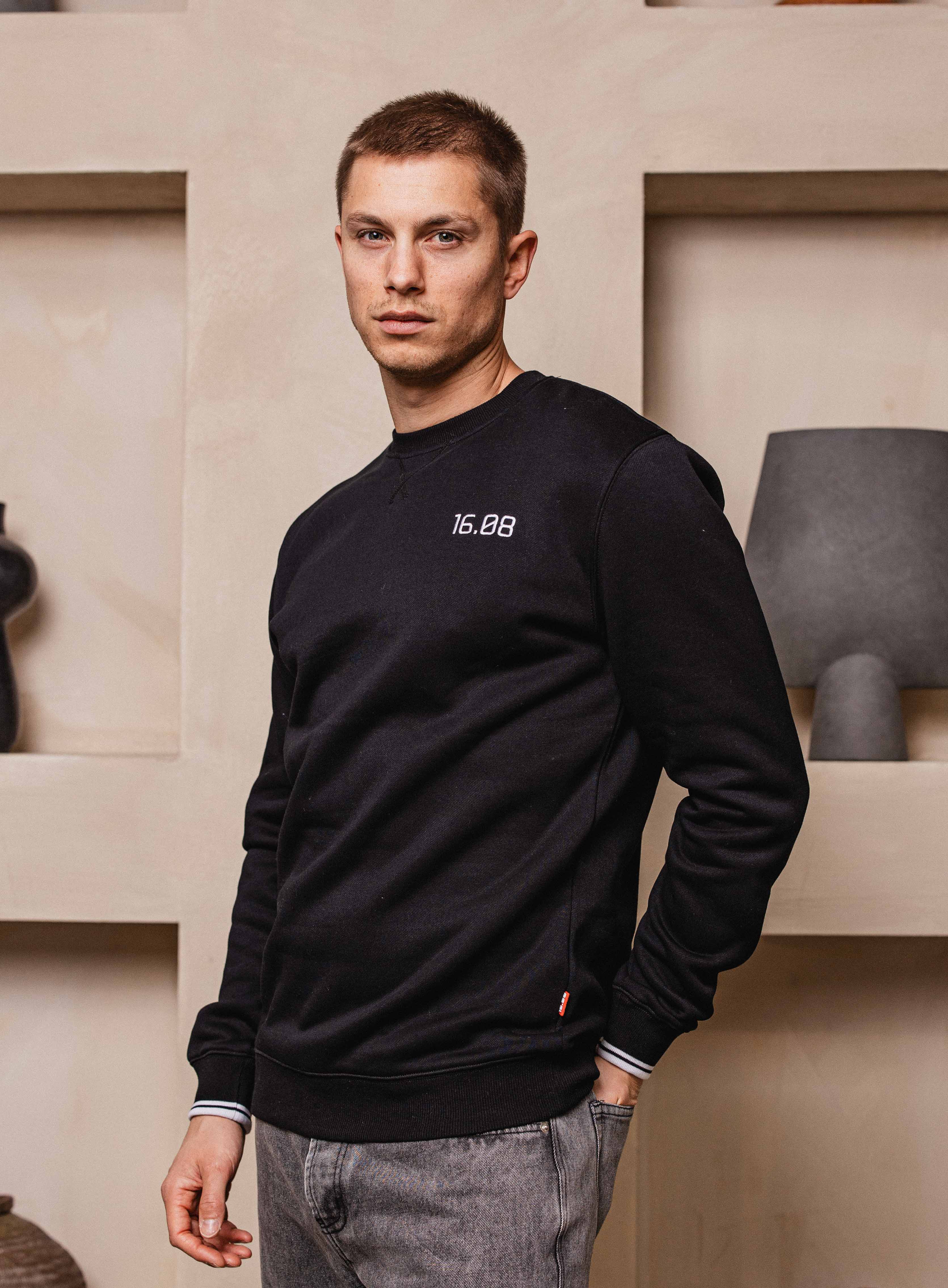 Black Logo Sweater Sample