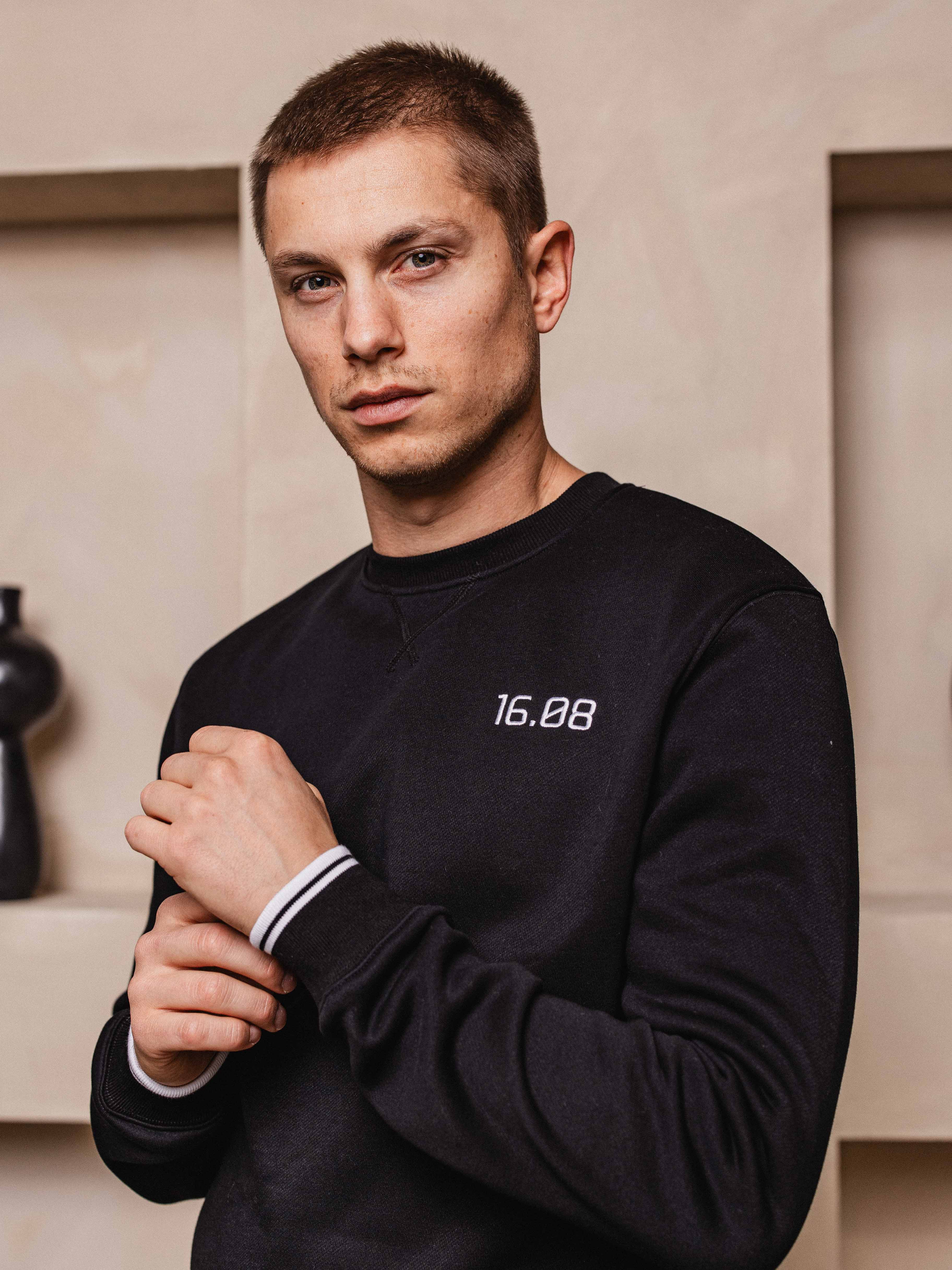 Black Logo Sweater Sample