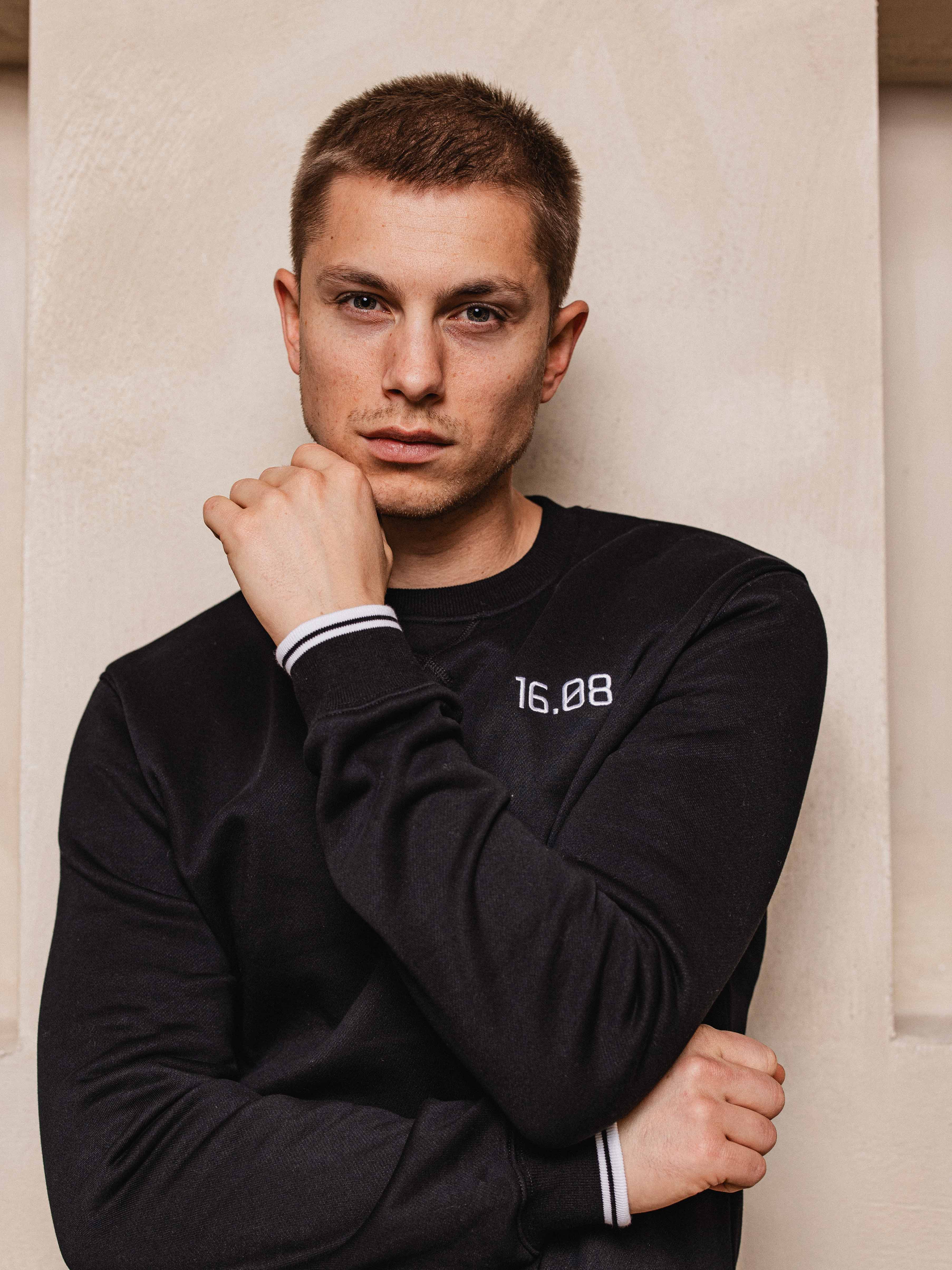 Black Logo Sweater Sample