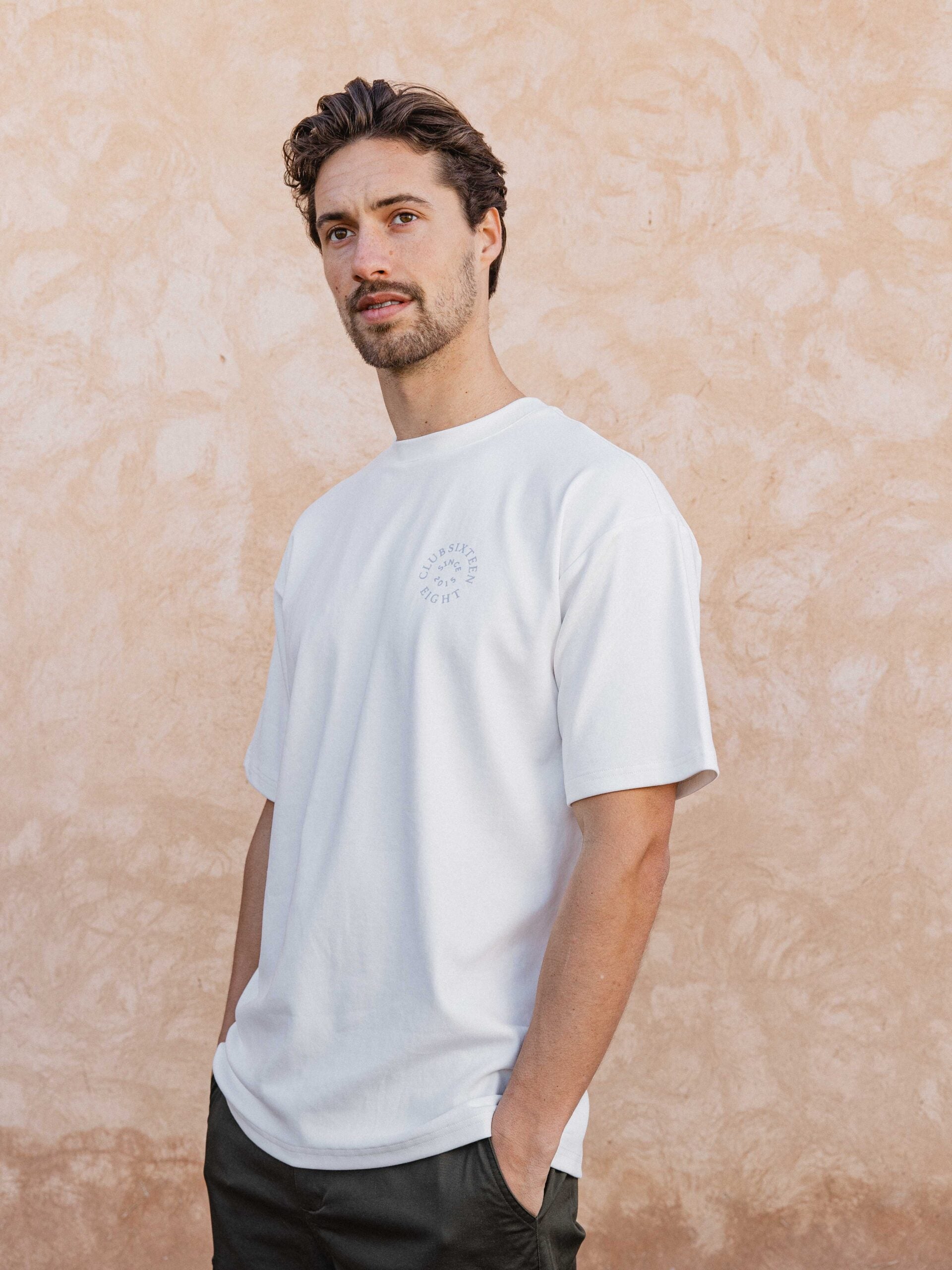 White Oversized Circle T-shirt