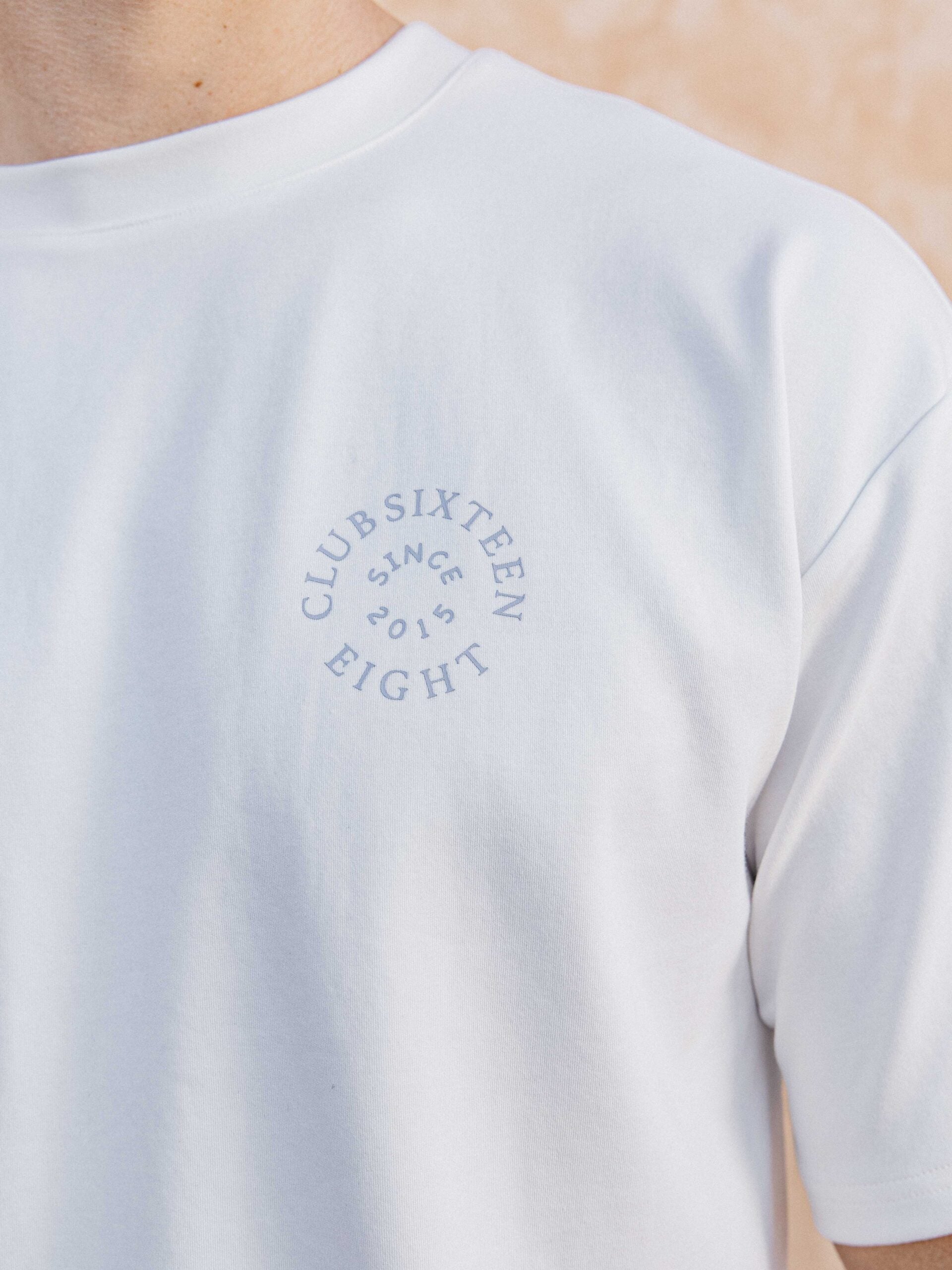 White Oversized Circle T-shirt