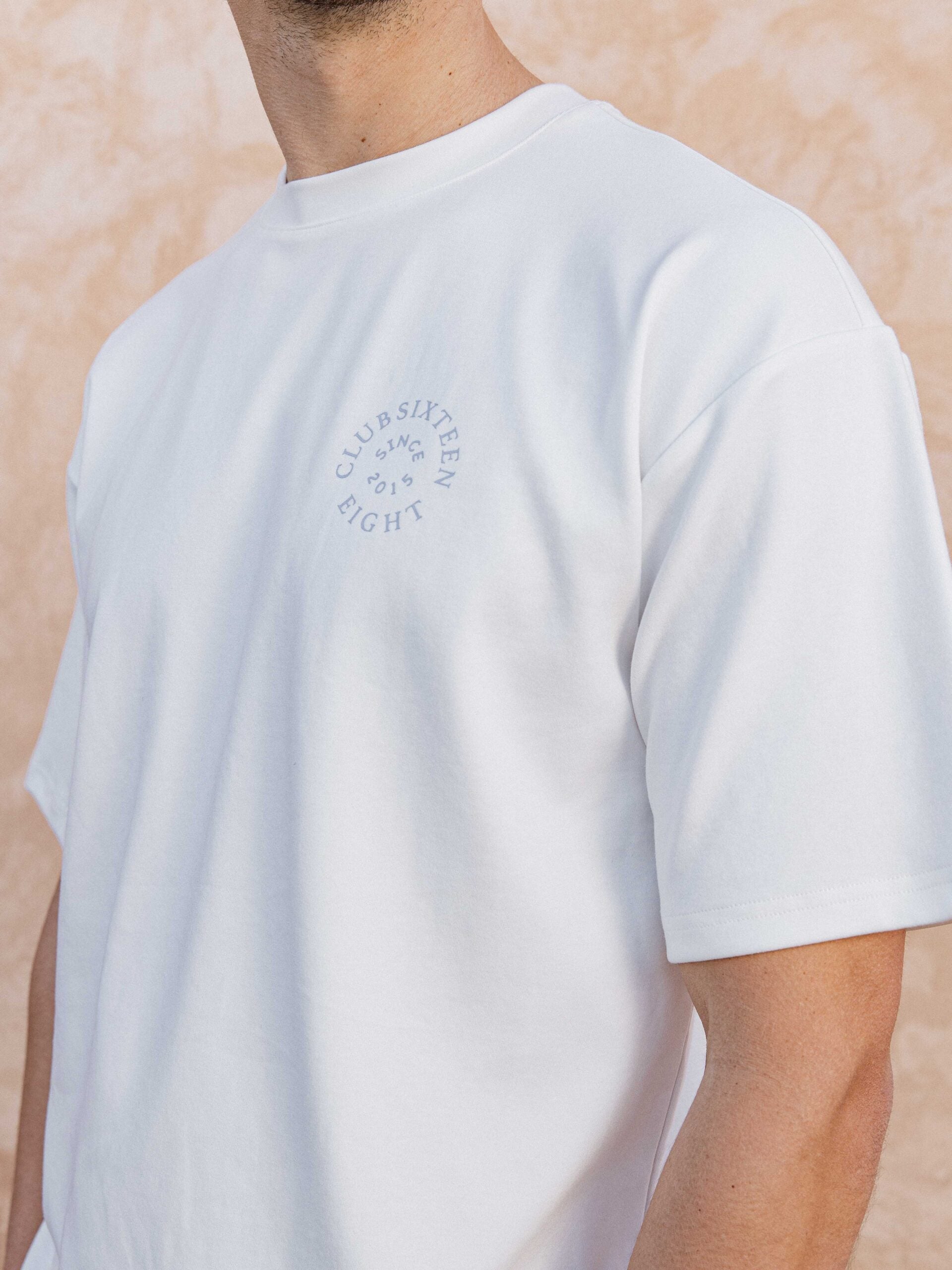 White Oversized Circle T-shirt