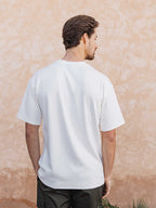 White Oversized Circle T-shirt Sample