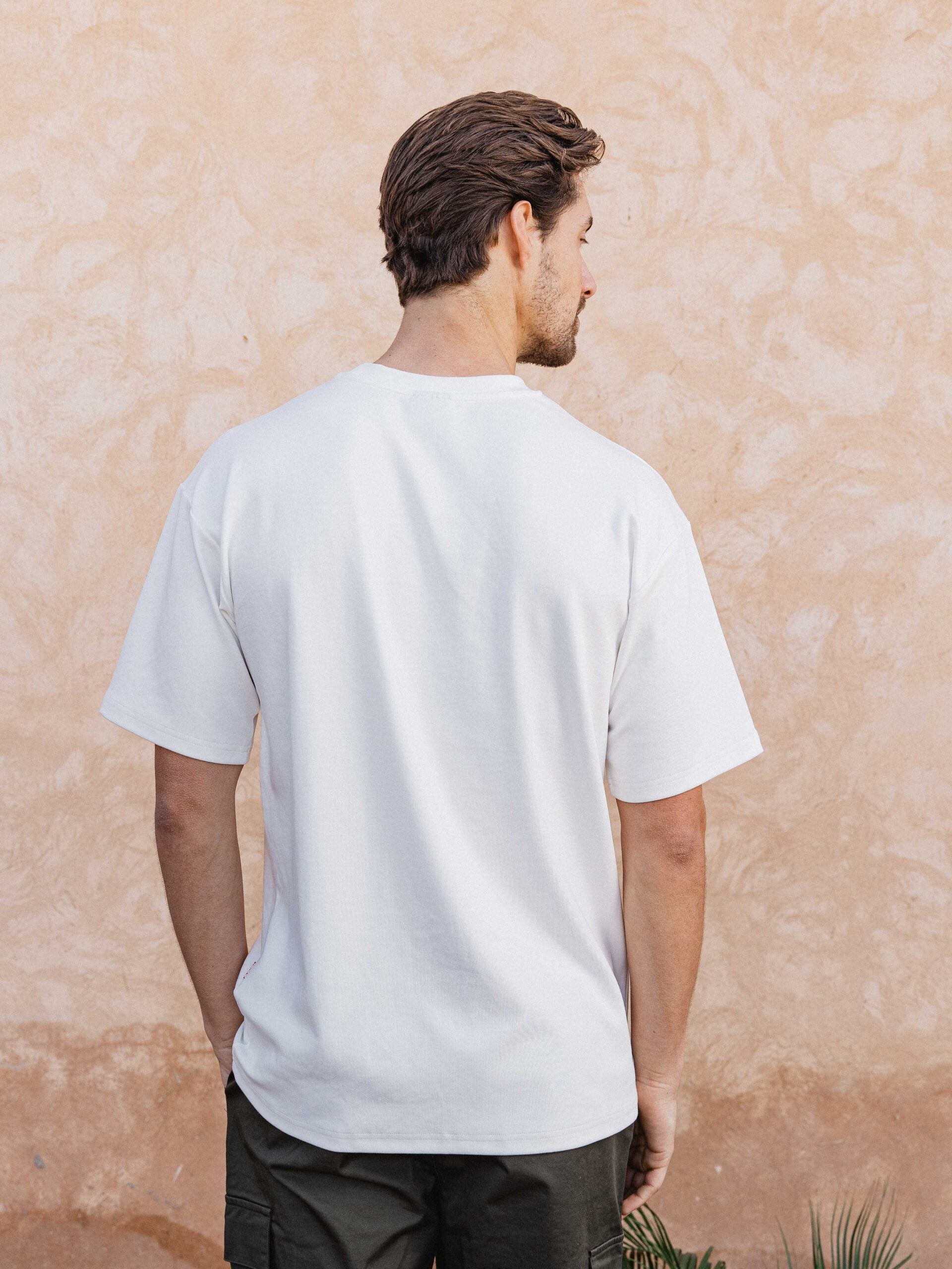 White Oversized Circle T-shirt