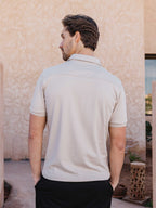 Stone White Business Polo