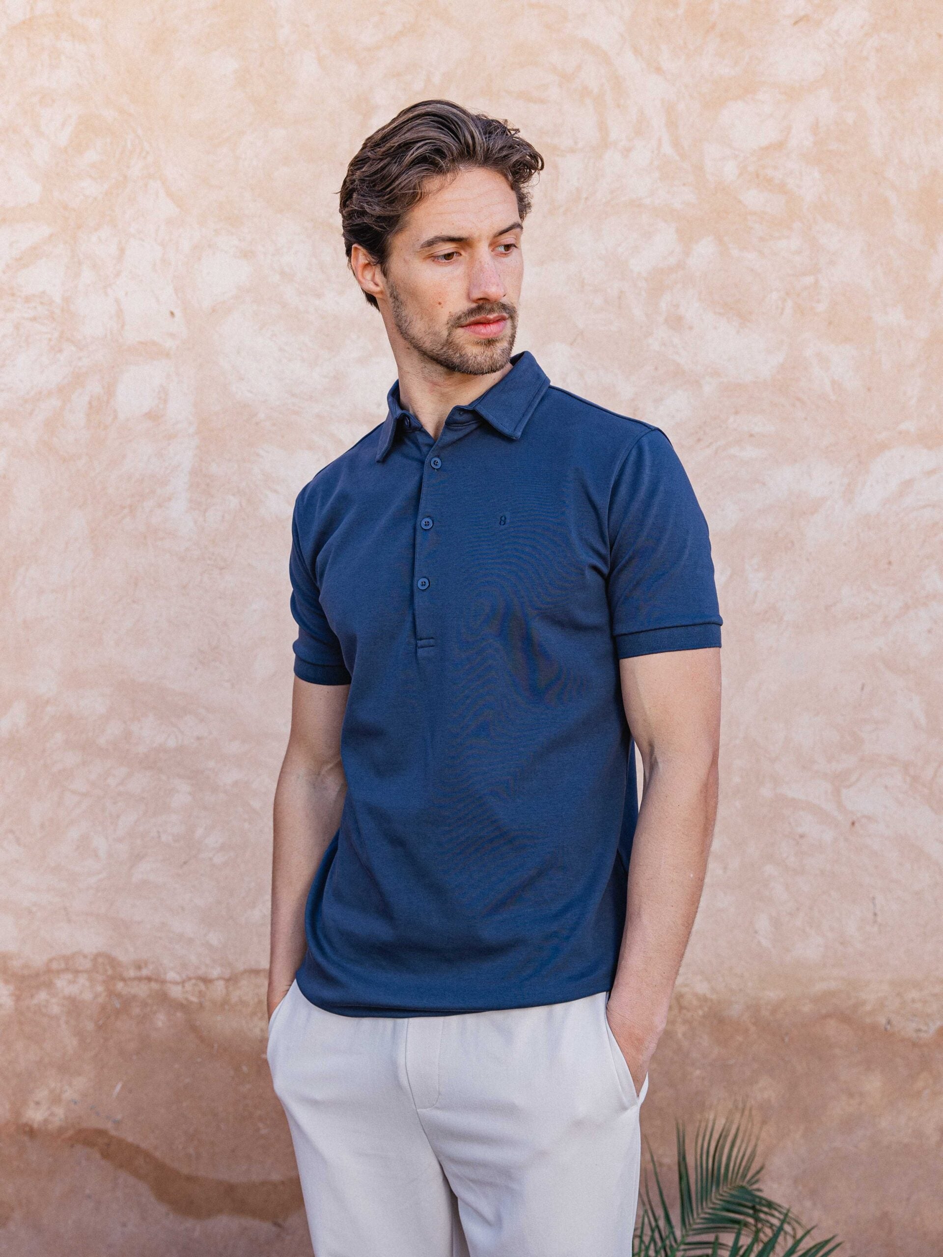 Navy Business Polo