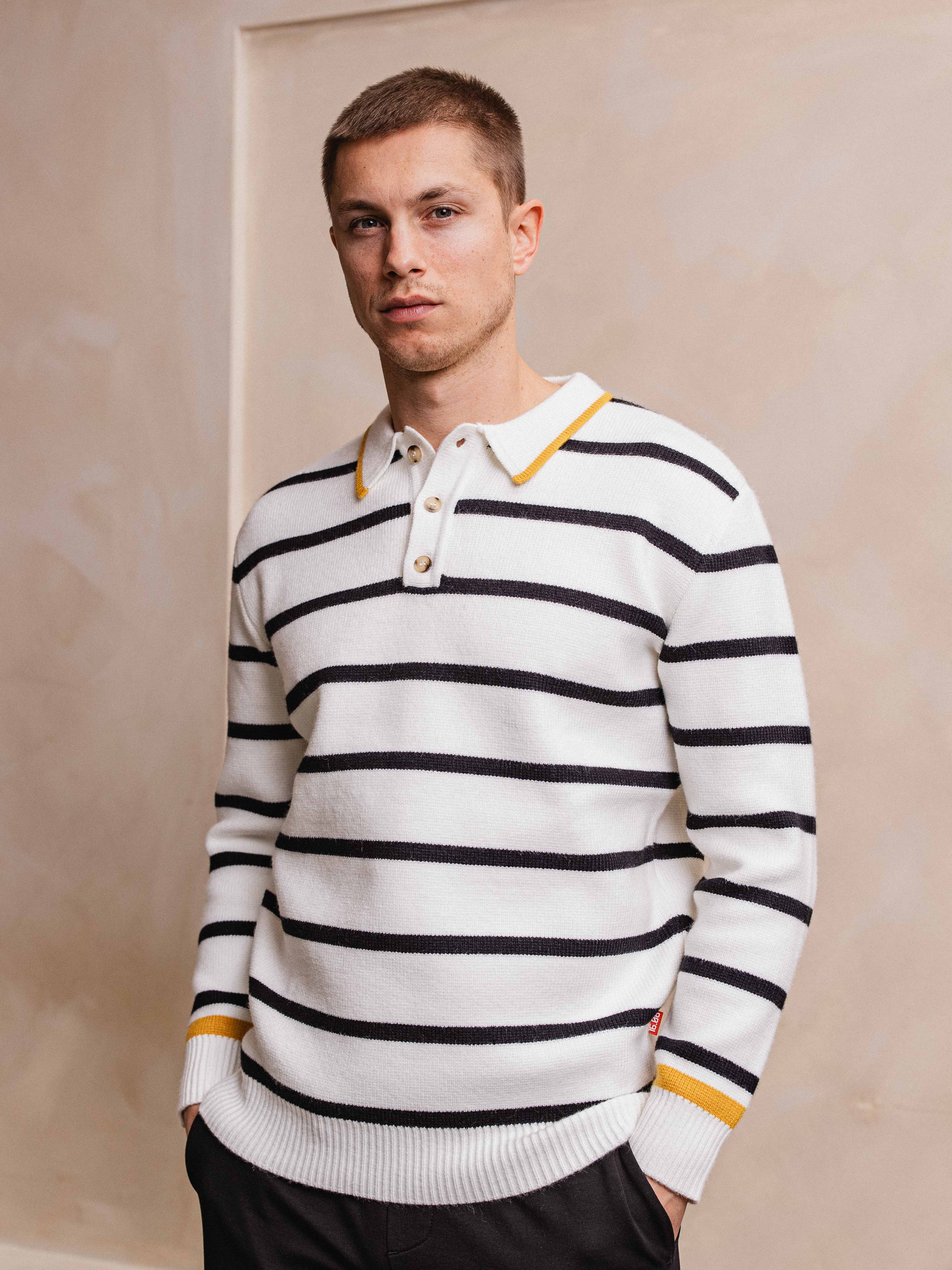 Off White Black Stripe Sweater Sample