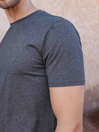 Dark Grey Melange Slimfit T-shirt