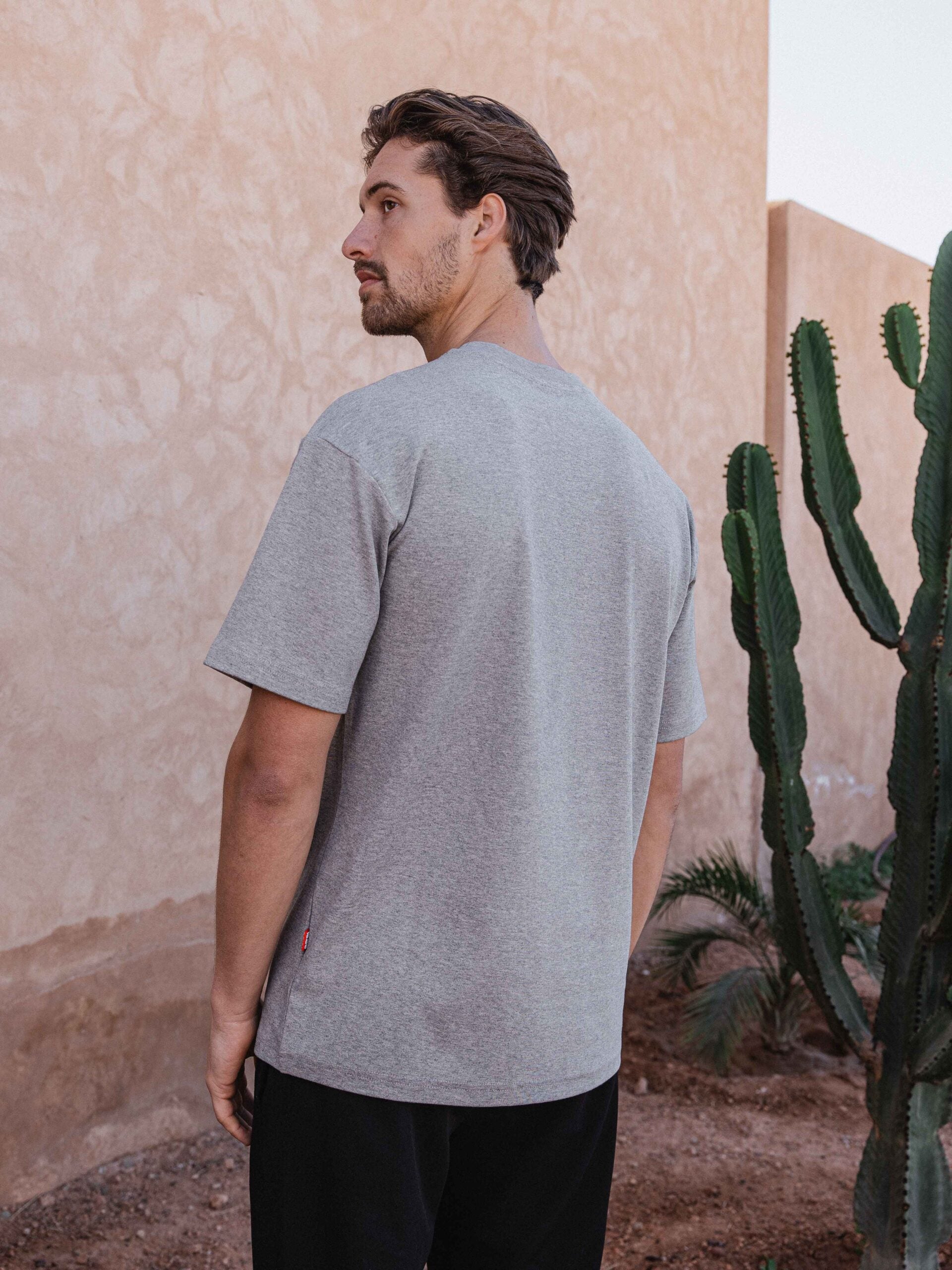 Gray Melange Oversized T-shirt