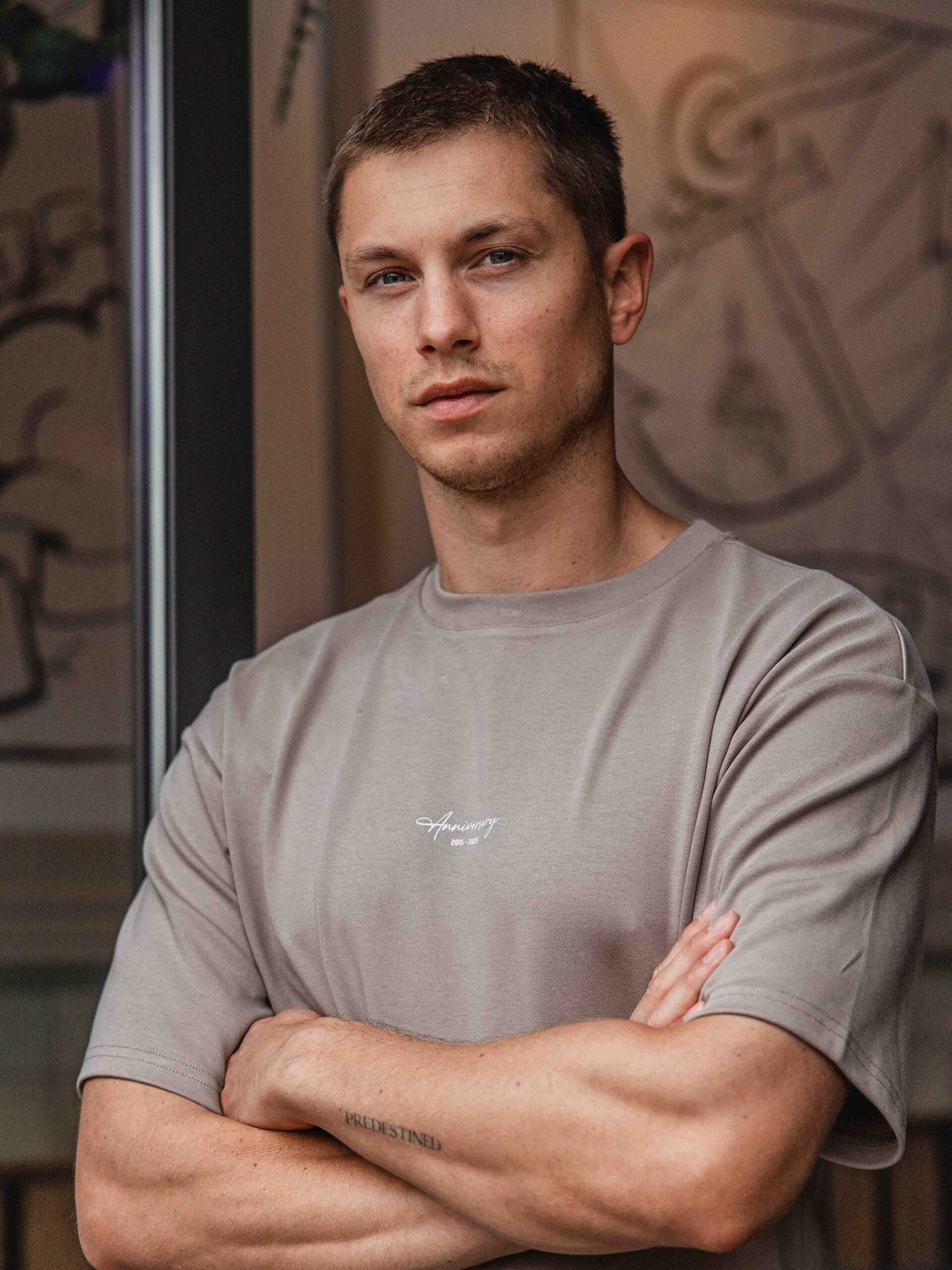 Brown Global Oversized T-shirt