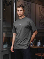 Off Black Compass Oversized T-shirt