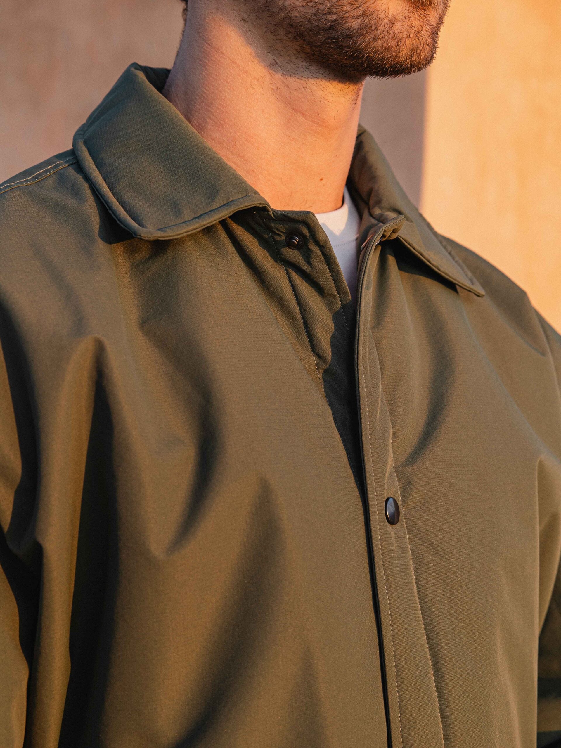 Green Padded Coach Jacket