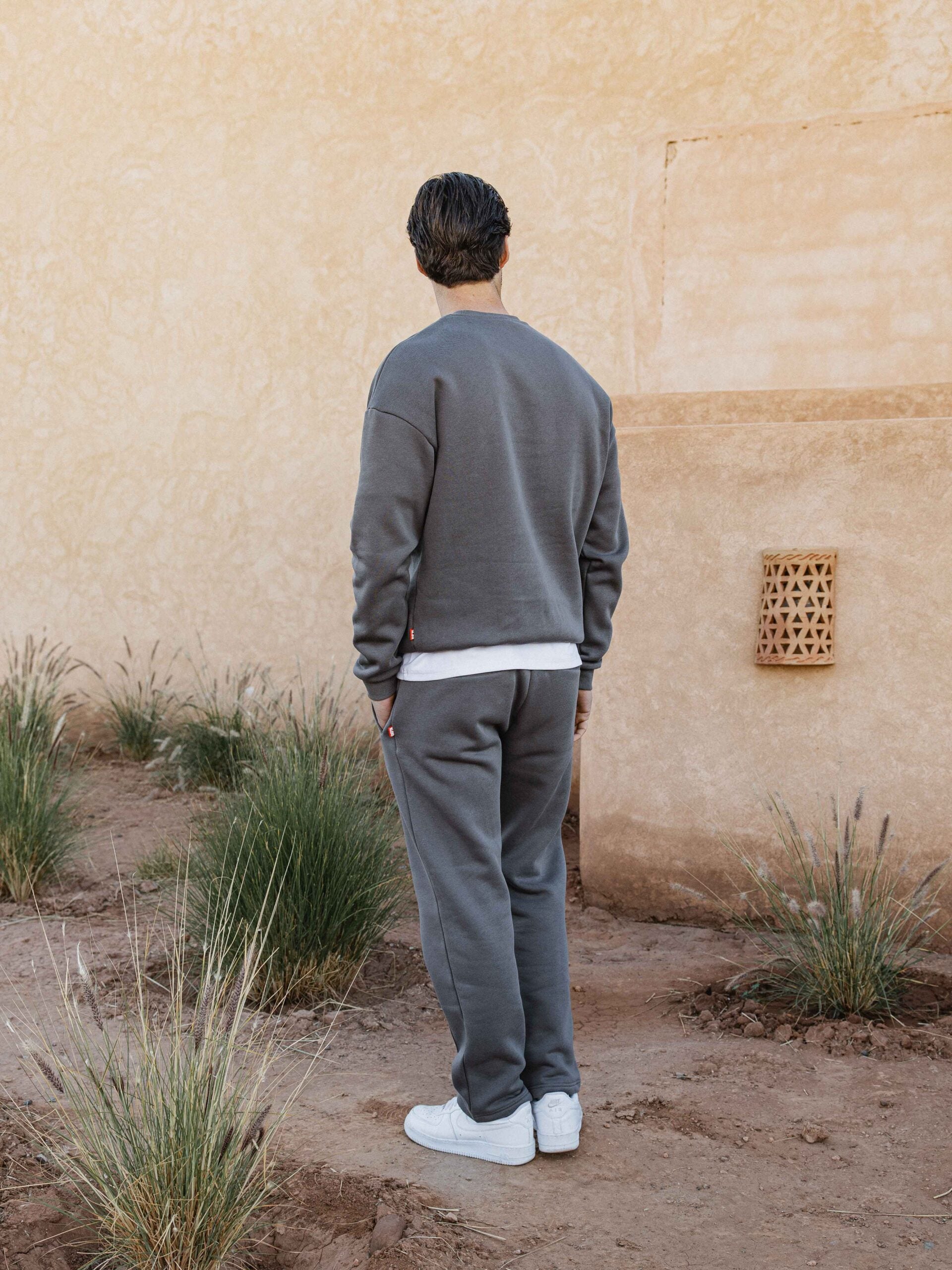 Dark Grey Ankle Sweat Pants