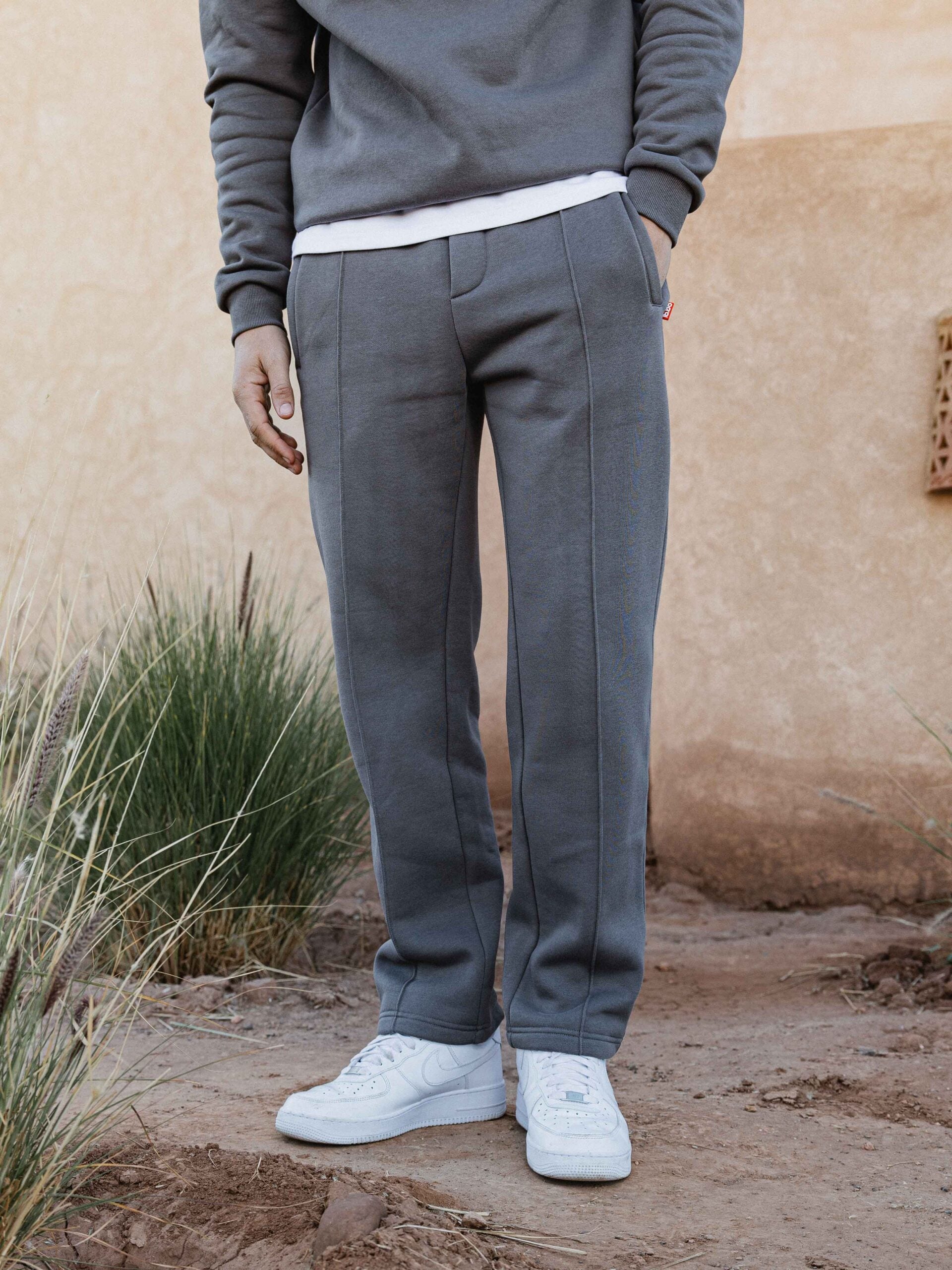 Dark Grey Ankle Sweat Pants