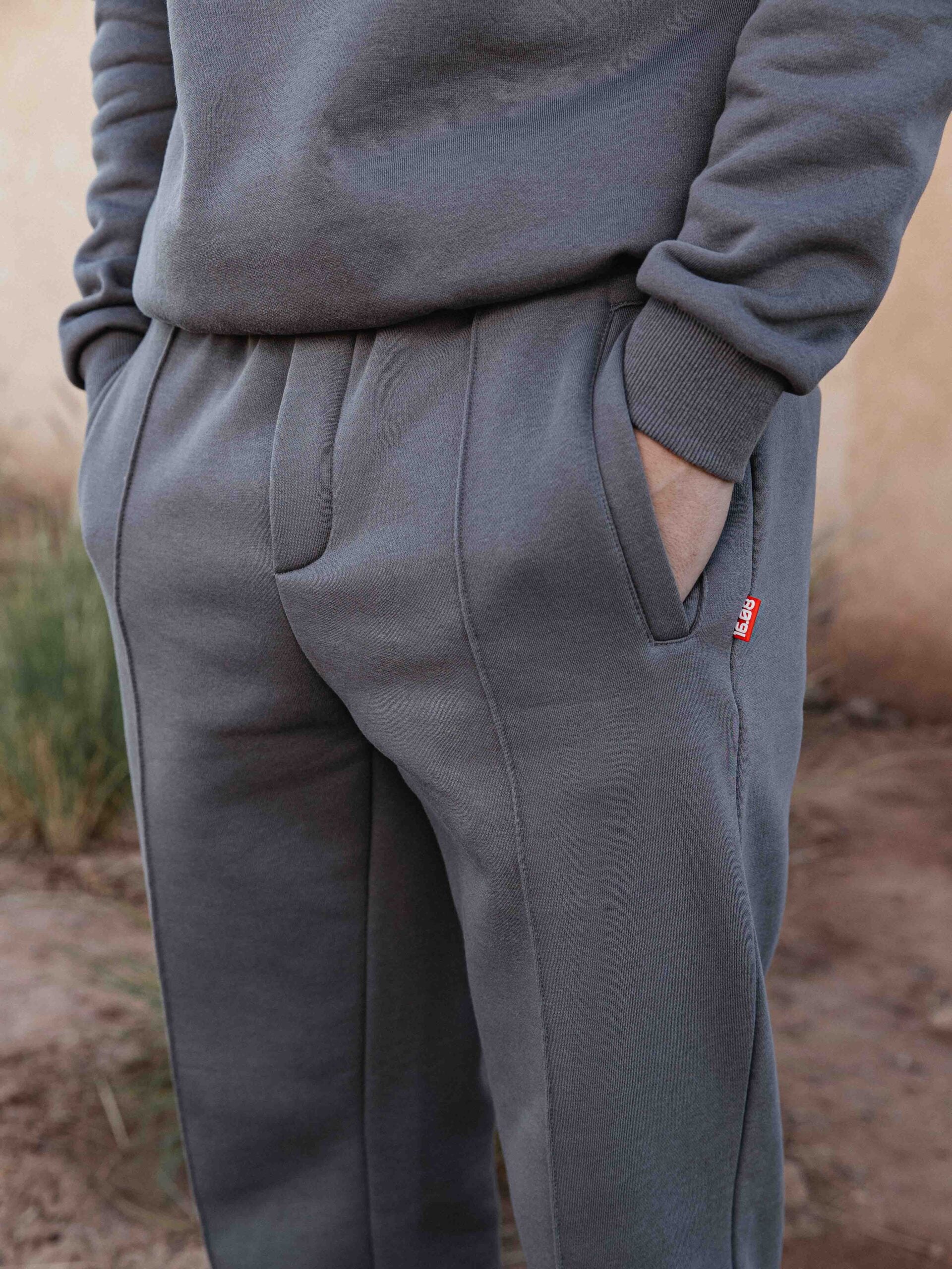 Dark Grey Ankle Sweat Pants