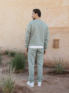 Green Ankle Sweat Pants