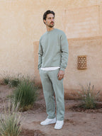 Green Ankle Sweat Pants