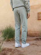 Green Ankle Sweat Pants