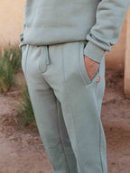 Green Ankle Sweat Pants