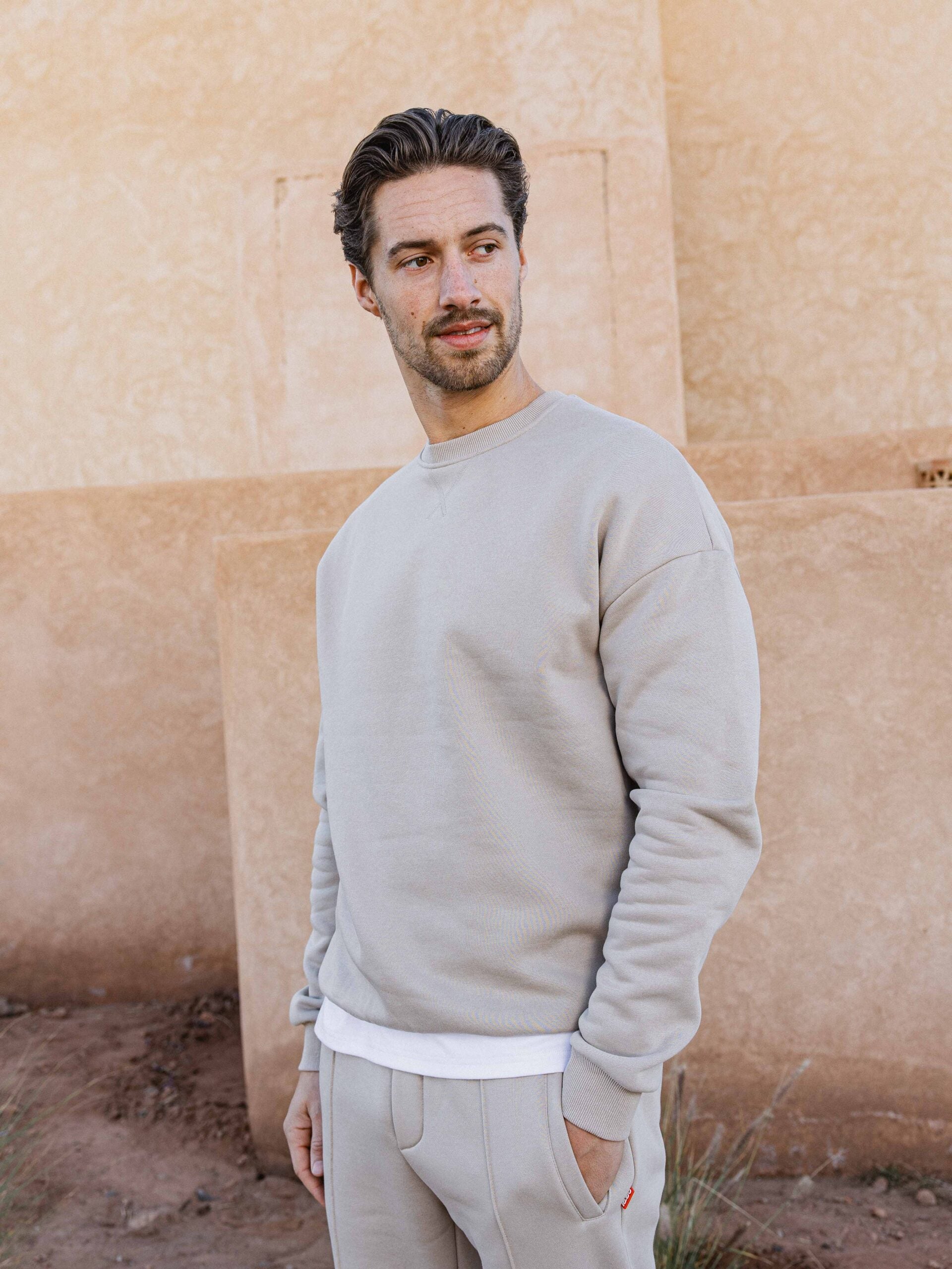 Beige Oversized Sweater