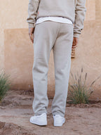 Beige Ankle Sweat Pants