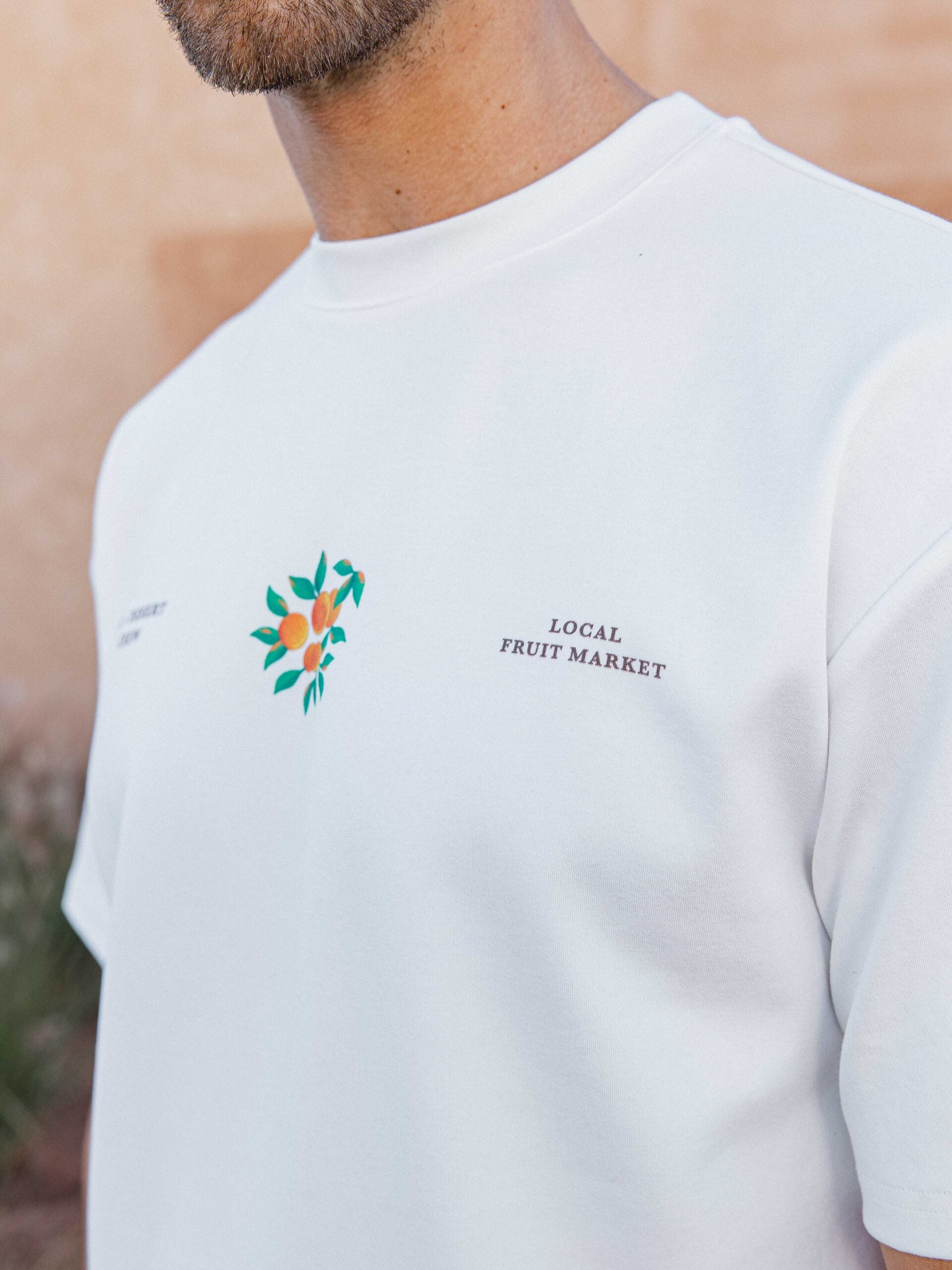 White Fruit Oversized T-shirt