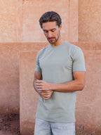 Olive Slimfit T-shirt Sample