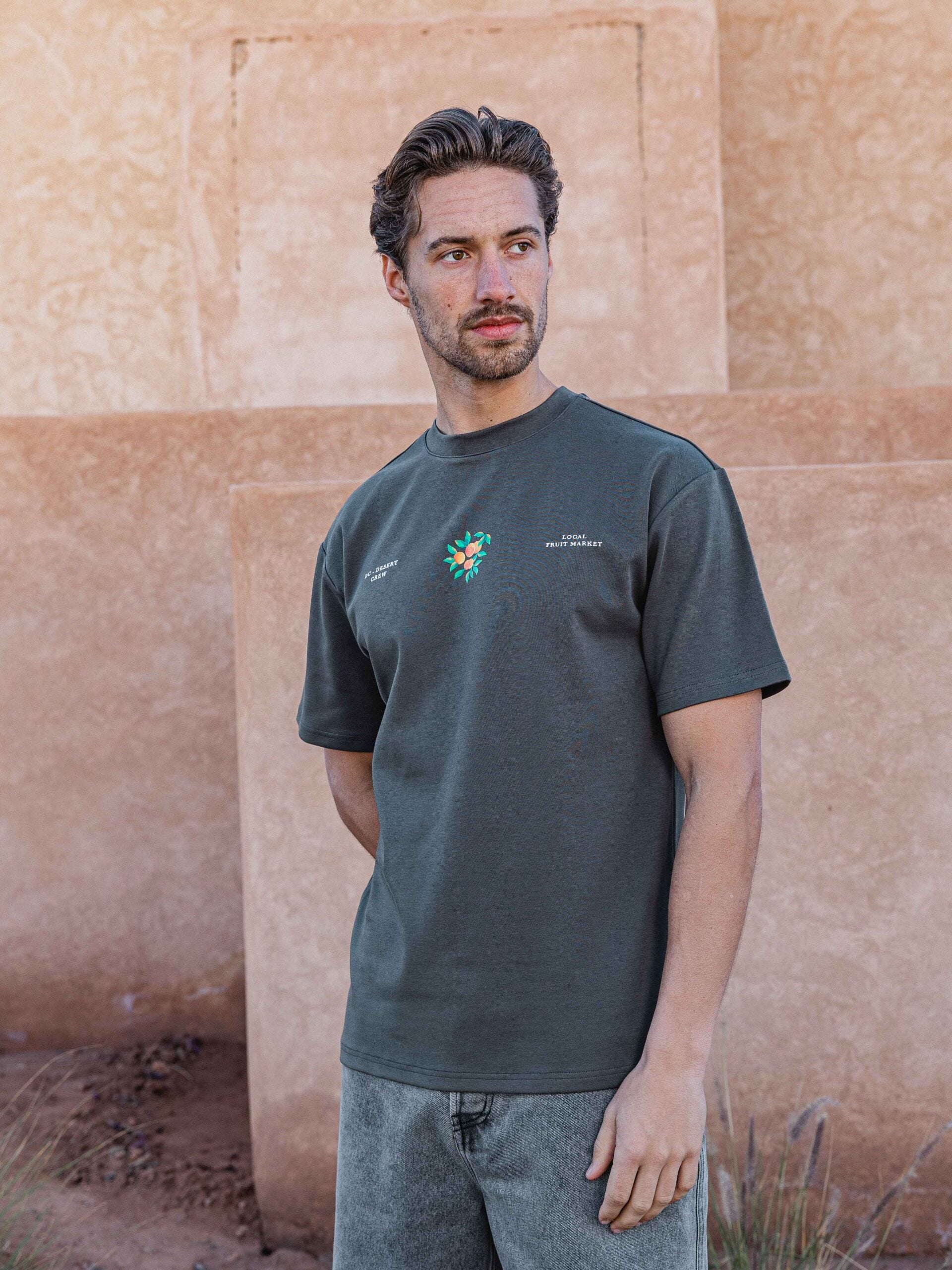 Off Black Fruit Oversized T-shirt