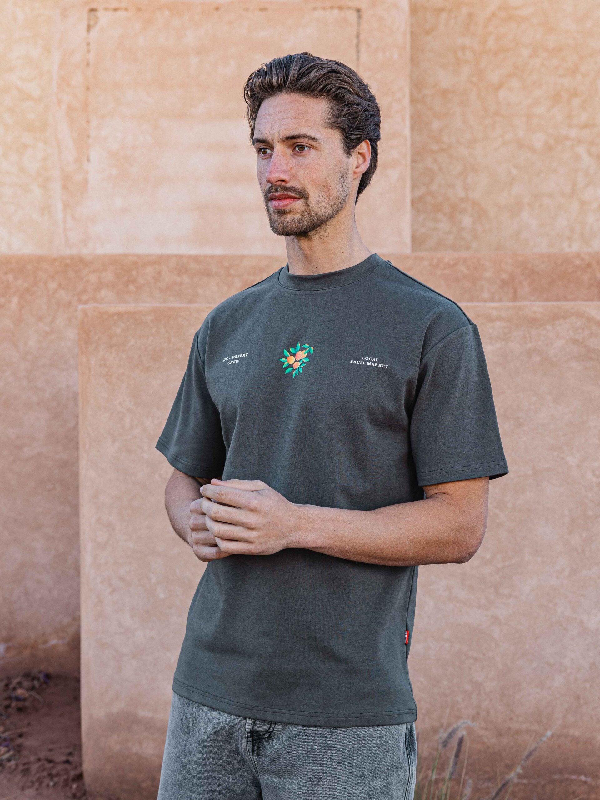 Off Black Fruit Oversized T-shirt