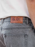 Washed Black Denim Short