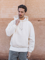 Boxy Hoodie in Creme