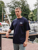 Navy Oversized Crab T-shirt