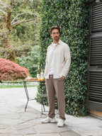 Beige Business Button Up Shirt