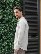 Beige Business Button Up Shirt