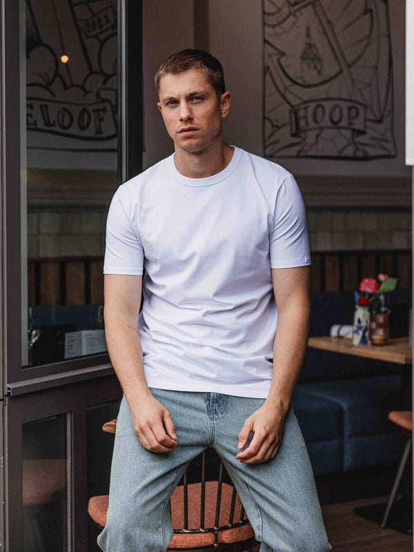 White Slim-Fit T-shirt