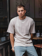 Brown Melange Oversized T-shirt