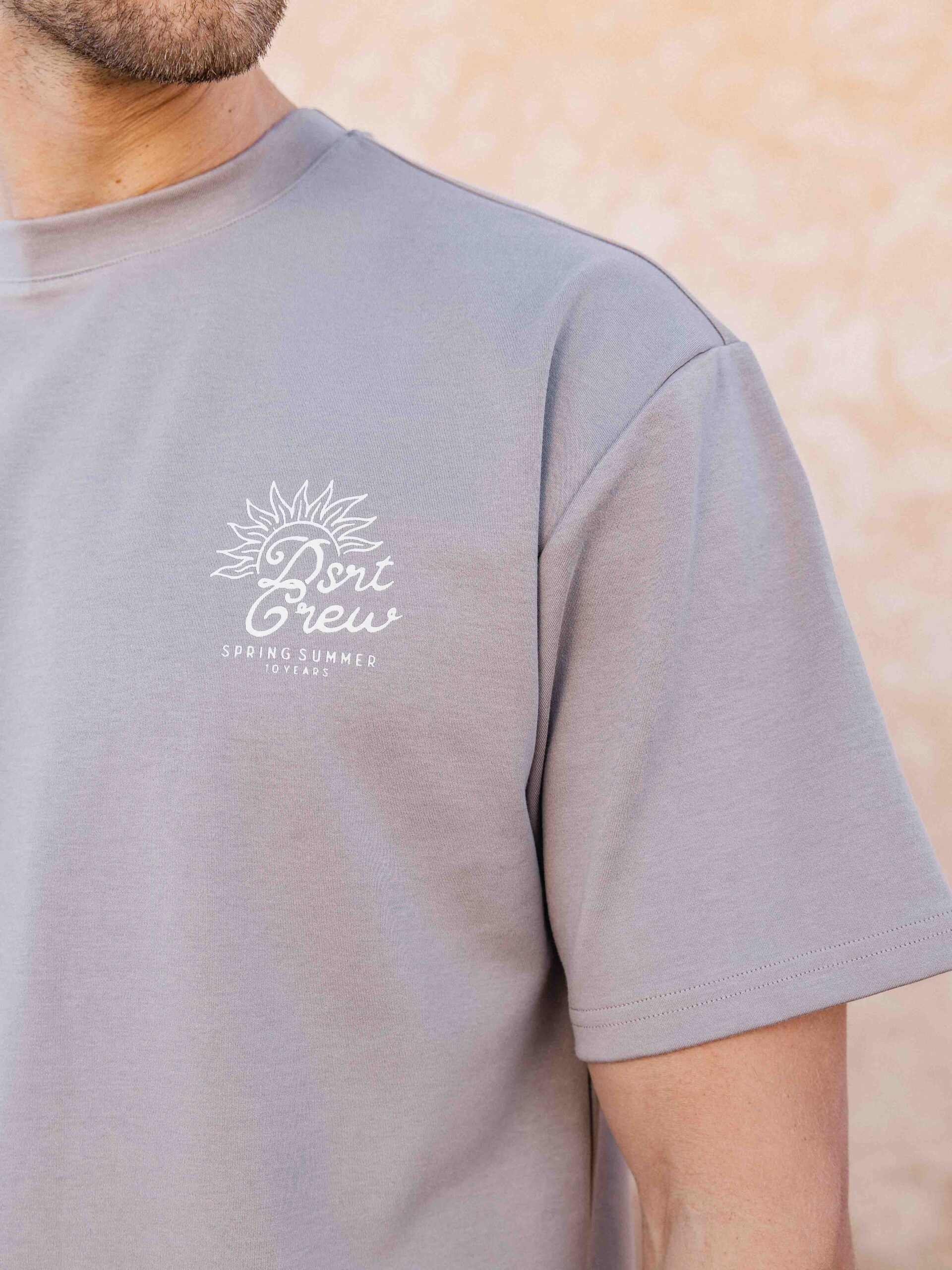 Brown Sun Oversized T-shirt